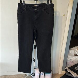 Lee Relaxed Fit Straight Leg Jeans - Black size 12 short 12S EUC